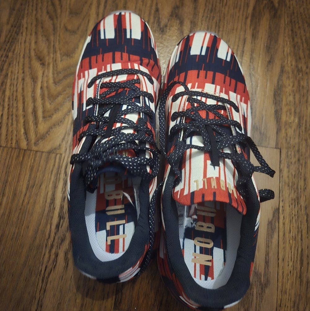 NOBULL Youth Athletic Shoes in Red, Navy & White
